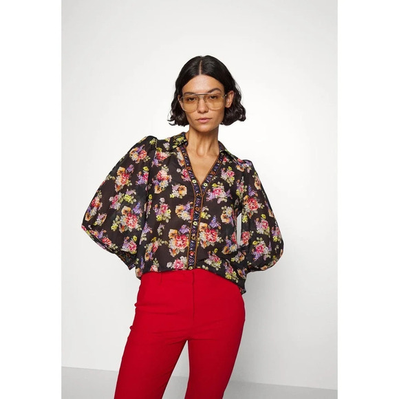 Alice + Olivia Tops - Alice + Olivia Cosima button down blouse Sz M